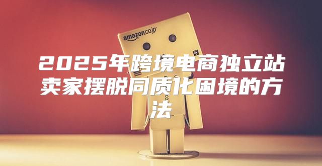 2025年跨境电商独立站卖家摆脱同质化困境的方法