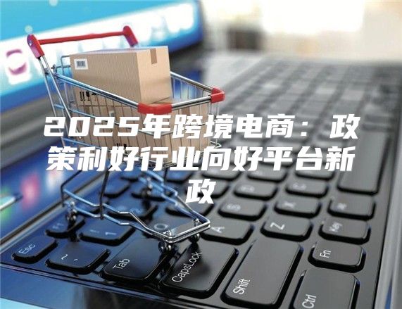 2025年跨境电商：政策利好行业向好平台新政