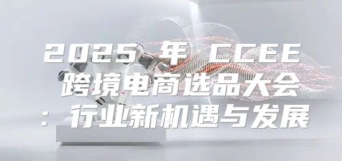 2025 年 CCEE 跨境电商选品大会：行业新机遇与发展