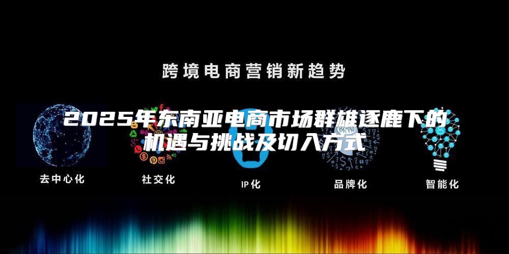 2025年东南亚电商市场群雄逐鹿下的机遇与挑战及切入方式