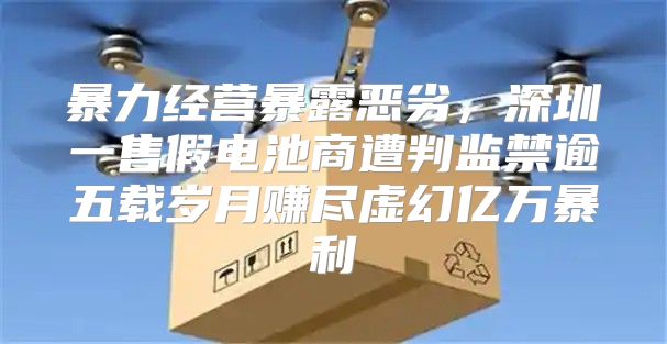 暴力经营暴露恶劣，深圳一售假电池商遭判监禁逾五载岁月赚尽虚幻亿万暴利