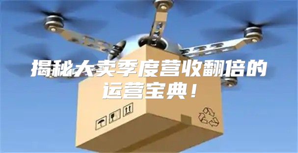 揭秘大卖季度营收翻倍的运营宝典！