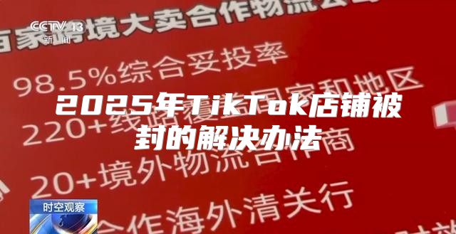 2025年TikTok店铺被封的解决办法