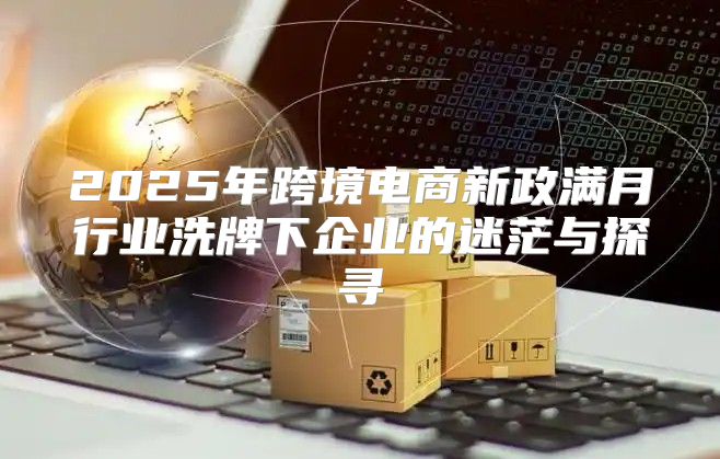 2025年跨境电商新政满月行业洗牌下企业的迷茫与探寻