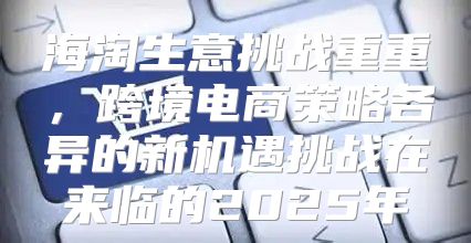 海淘生意挑战重重，跨境电商策略各异的新机遇挑战在来临的2025年
