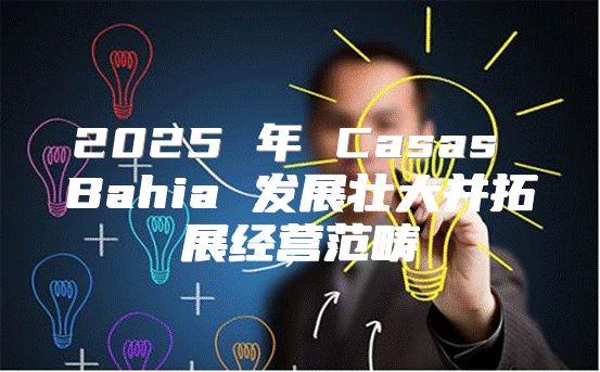 2025 年 Casas Bahia 发展壮大并拓展经营范畴