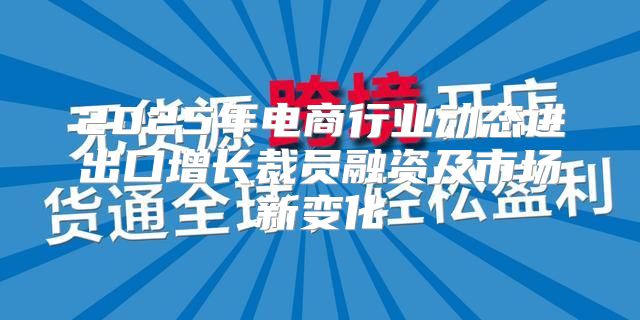 2025年电商行业动态进出口增长裁员融资及市场新变化