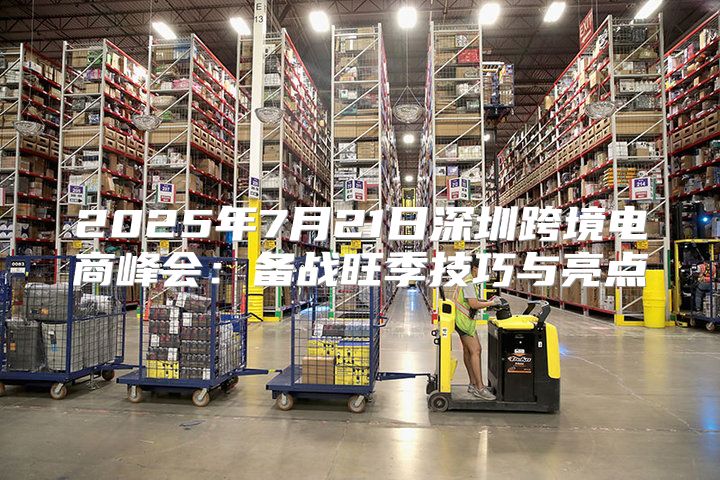 2025年7月21日深圳跨境电商峰会：备战旺季技巧与亮点
