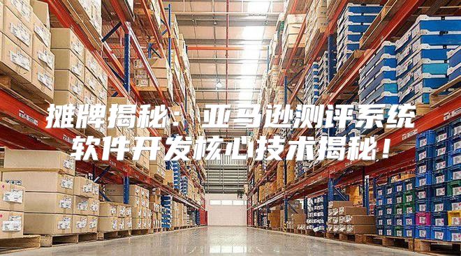 摊牌揭秘：亚马逊测评系统软件开发核心技术揭秘！