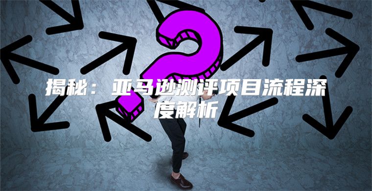 揭秘：亚马逊测评项目流程深度解析