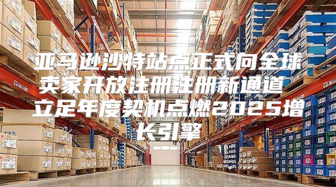 亚马逊沙特站点正式向全球卖家开放注册注册新通道 立足年度契机点燃2025增长引擎