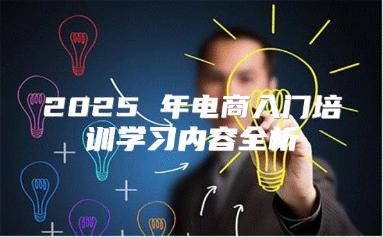 2025 年电商入门培训学习内容全析