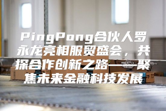PingPong合伙人罗永龙亮相服贸盛会，共探合作创新之路——聚焦未来金融科技发展