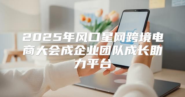 2025年风口星网跨境电商大会成企业团队成长助力平台