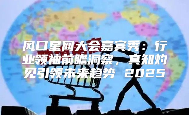 风口星网大会嘉宾秀：行业领袖前瞻洞察，真知灼见引领未来趋势 2025