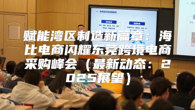 赋能湾区制造新篇章：海比电商闪耀东莞跨境电商采购峰会最新动态：2025展望