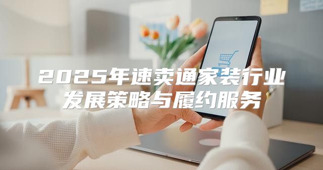 2025年速卖通家装行业发展策略与履约服务