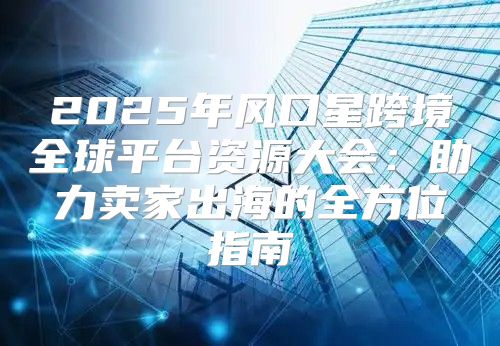 2025年风口星跨境全球平台资源大会：助力卖家出海的全方位指南
