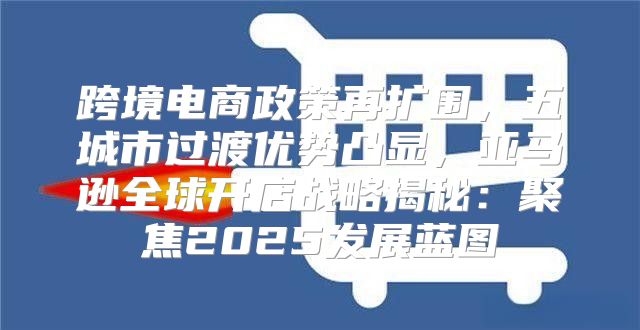 跨境电商政策再扩围，五城市过渡优势凸显，亚马逊全球开店战略揭秘：聚焦2025发展蓝图