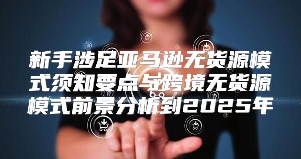 新手涉足亚马逊无货源模式须知要点与跨境无货源模式前景分析到2025年
