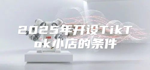 2025年开设TikTok小店的条件