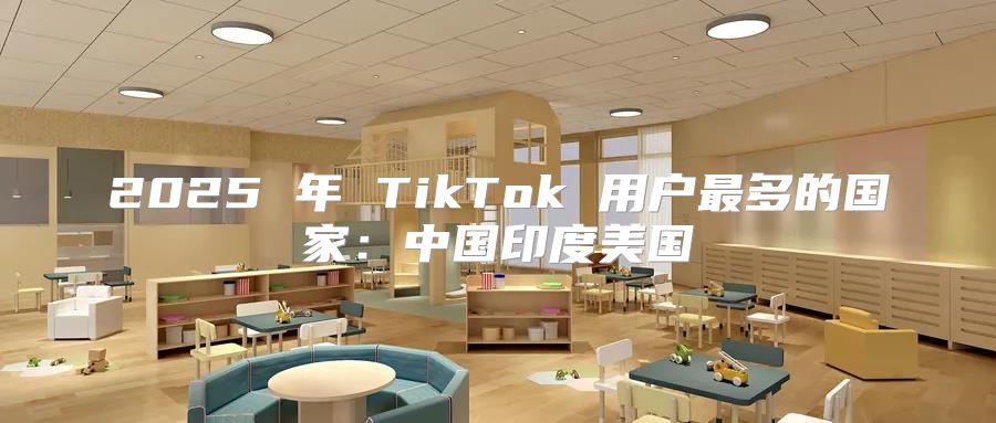 2025 年 TikTok 用户最多的国家：中国印度美国