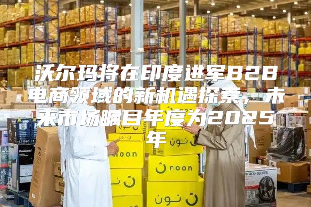 沃尔玛将在印度进军B2B电商领域的新机遇探索，未来市场瞩目年度为2025年