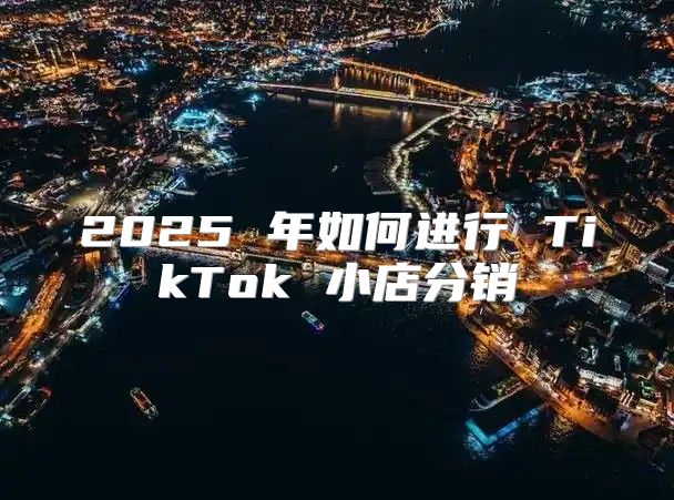 2025 年如何进行 TikTok 小店分销