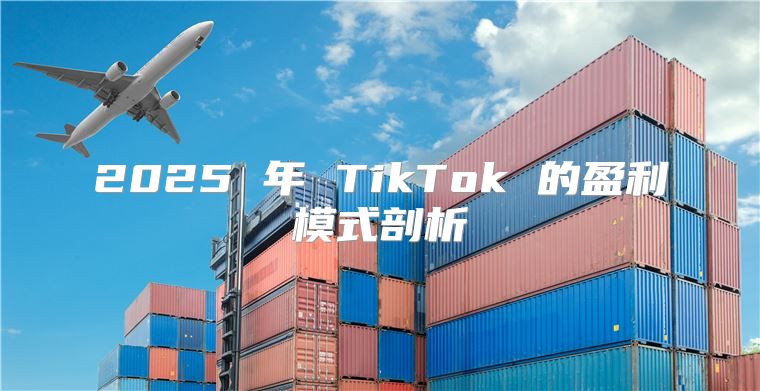 2025 年 TikTok 的盈利模式剖析