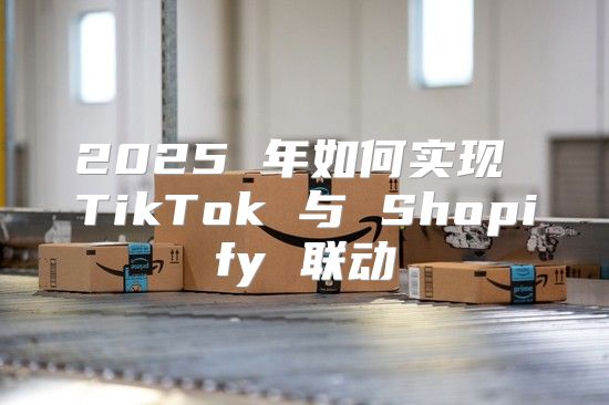 2025 年如何实现 TikTok 与 Shopify 联动