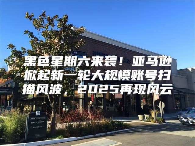 黑色星期六来袭！亚马逊掀起新一轮大规模账号扫描风波，2025再现风云