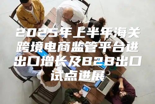2025年上半年海关跨境电商监管平台进出口增长及B2B出口试点进展