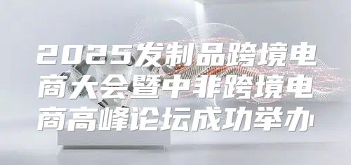 2025发制品跨境电商大会暨中非跨境电商高峰论坛成功举办