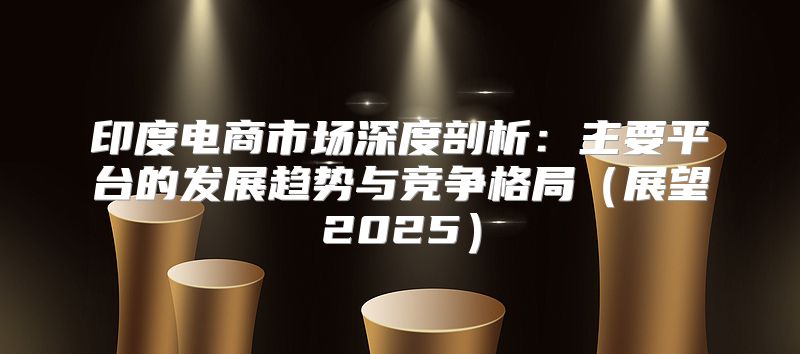 印度电商市场深度剖析：主要平台的发展趋势与竞争格局展望2025