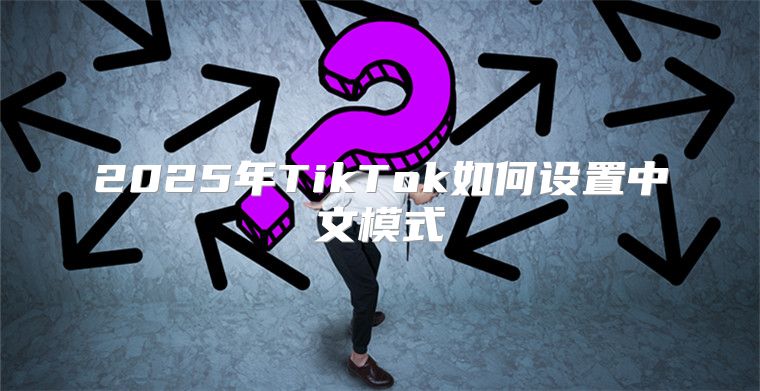 2025年TikTok如何设置中文模式