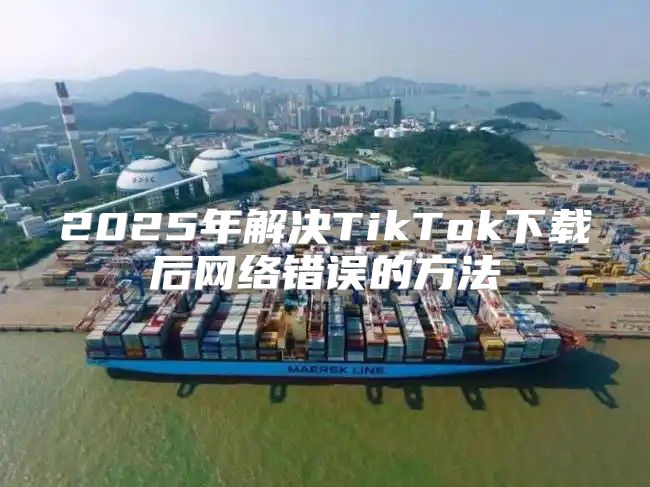 2025年解决TikTok下载后网络错误的方法