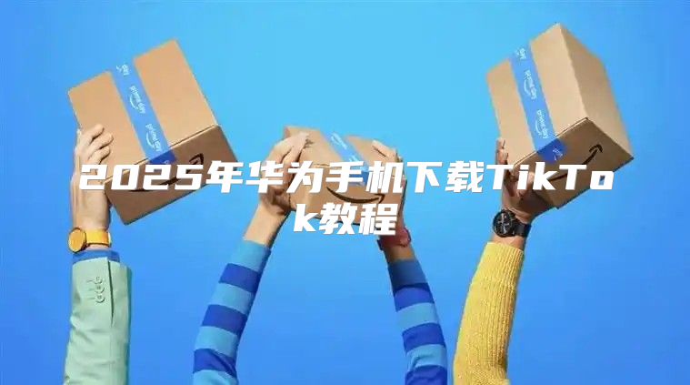2025年华为手机下载TikTok教程