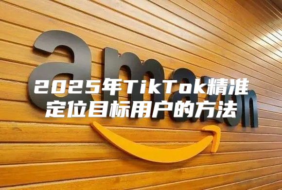 2025年TikTok精准定位目标用户的方法
