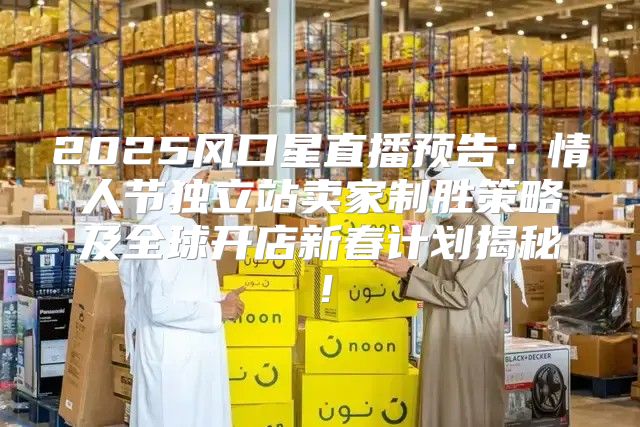 2025风口星直播预告：情人节独立站卖家制胜策略及全球开店新春计划揭秘！