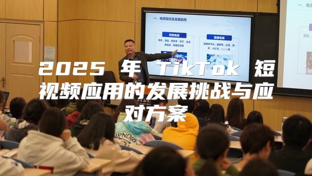 2025 年 TikTok 短视频应用的发展挑战与应对方案