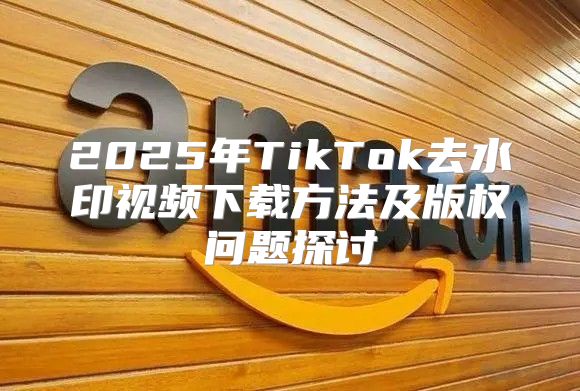 2025年TikTok去水印视频下载方法及版权问题探讨