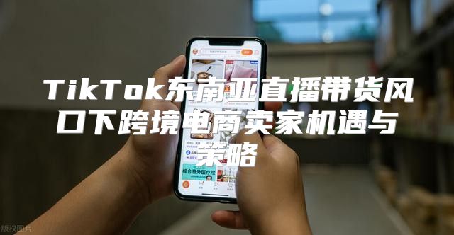 TikTok东南亚直播带货风口下跨境电商卖家机遇与策略