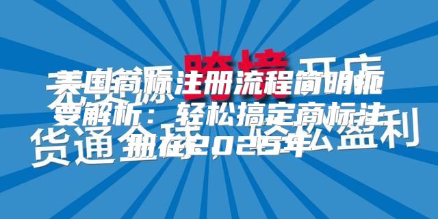 美国商标注册流程简明扼要解析：轻松搞定商标注册在2025年