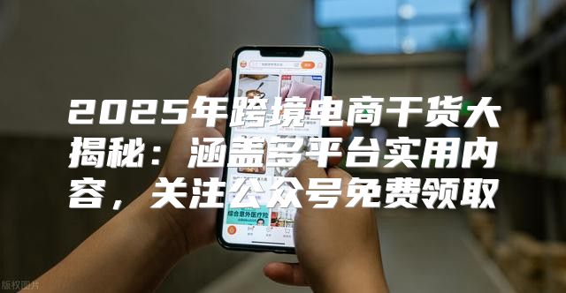 2025年跨境电商干货大揭秘：涵盖多平台实用内容，关注公众号免费领取
