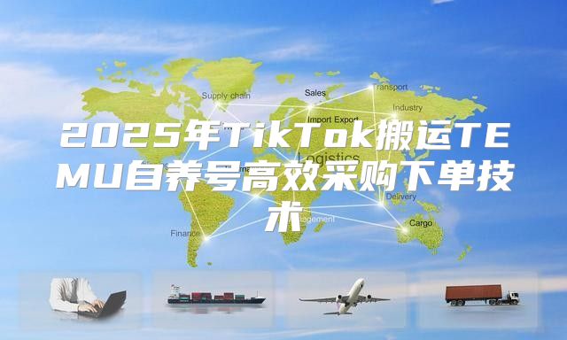 2025年TikTok搬运TEMU自养号高效采购下单技术