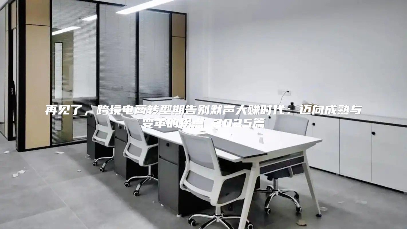 再见了，跨境电商转型期告别默声大赚时代：迈向成熟与变革的拐点 2025篇