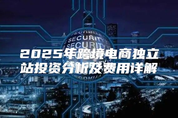 2025年跨境电商独立站投资分析及费用详解