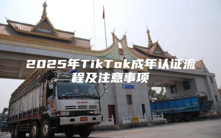 2025年TikTok成年认证流程及注意事项