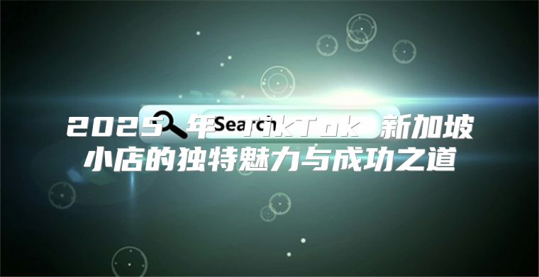 2025 年 TikTok 新加坡小店的独特魅力与成功之道