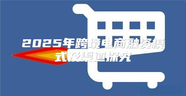 2025年跨境电商融资模式及渠道探究